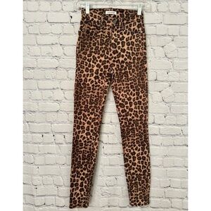 Good American good waist leopard jeans